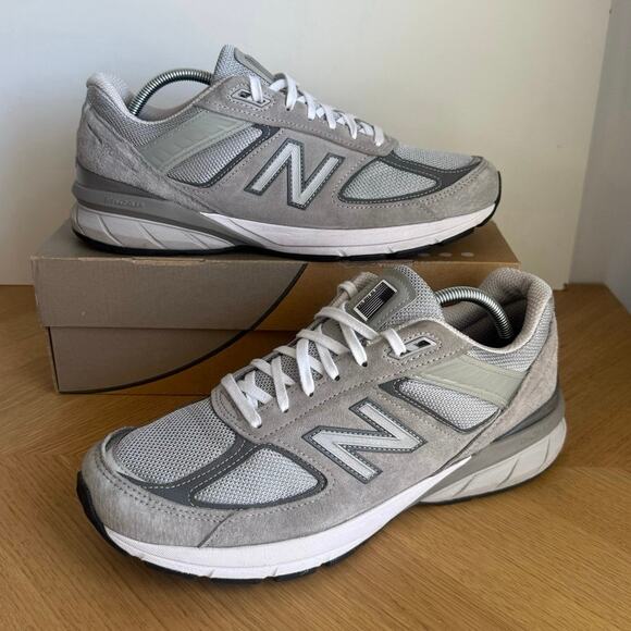 New Balance 990 V5 Grey/White Men Running Sneakers- SZ 11 D main image 6